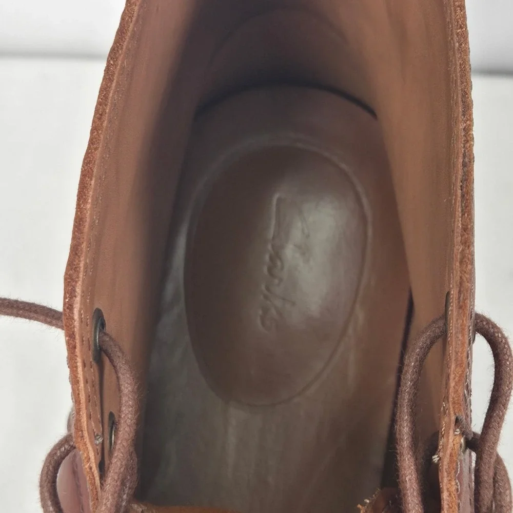 Clarks Boots Clarkdale Bud Boot Mens US 10.5 Brown Leather Ankle Chukka Lace Up